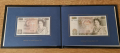 Bank Of England 50 Pound Notes 10 and 50 Pounds, 1975 - 1981